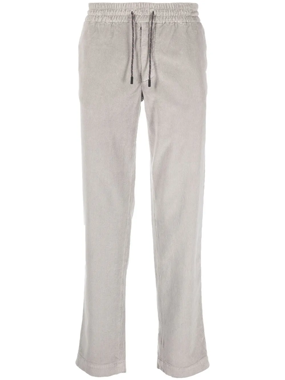 Sease Corduroy Straight-leg Chinos In Grey