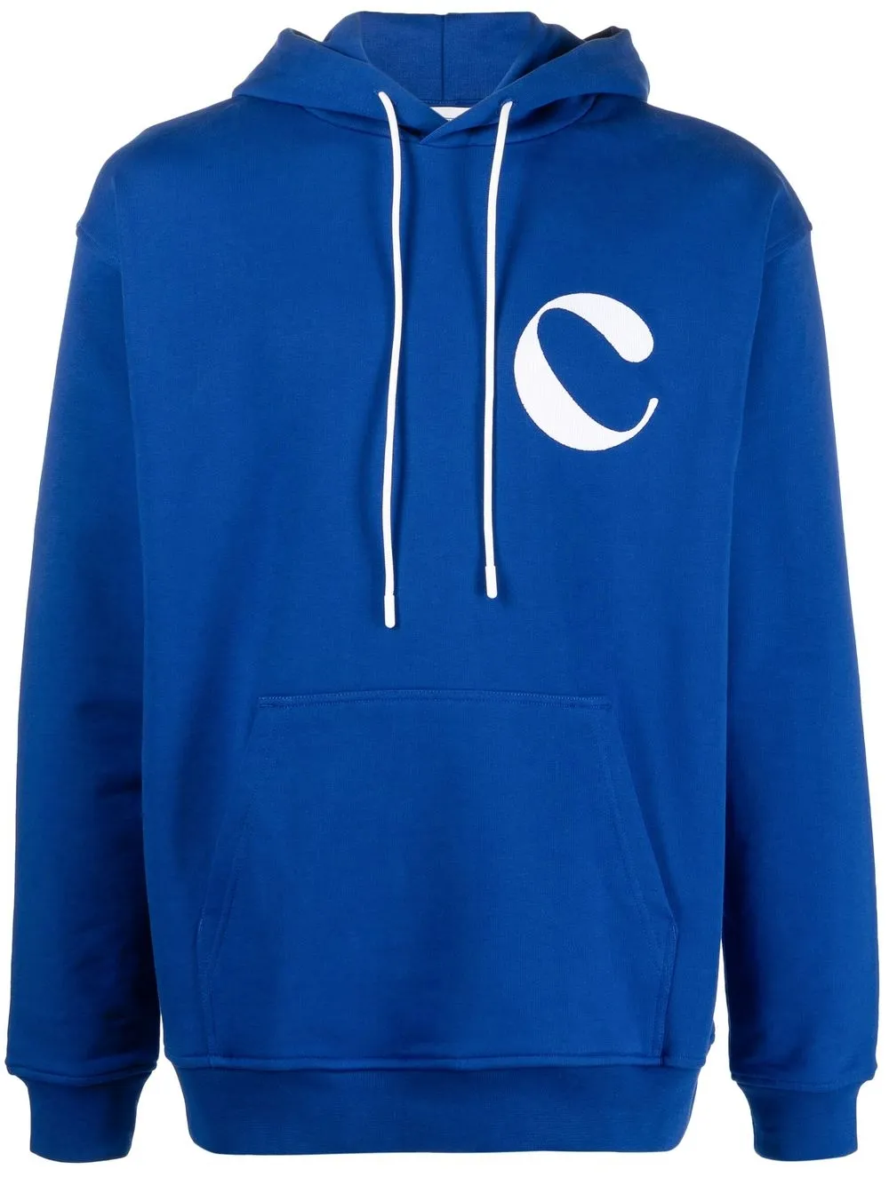 

Closed hoodie con moñograma estampado - Azul