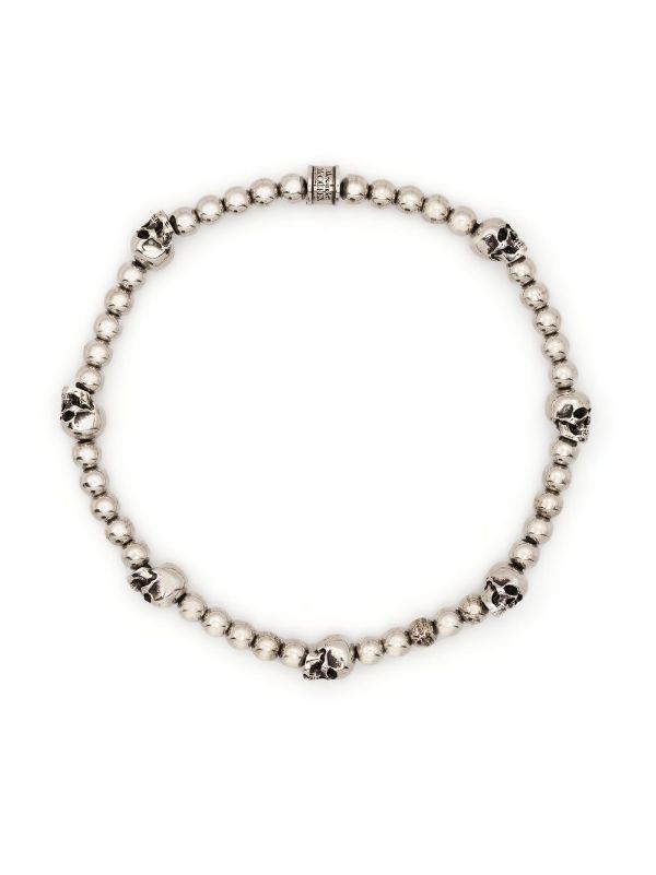 Alexander mcqueen skull deals ball bracelet