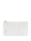 Maison Margiela four-stitch leather card holder - White