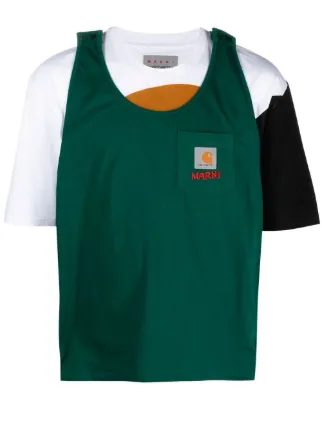 Marni x Carhartt WIP カラーブロック Tシャツ | ホワイト | FARFETCH JP