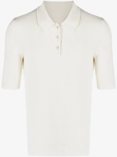 Maison Margiela four-stitch knitted polo shirt