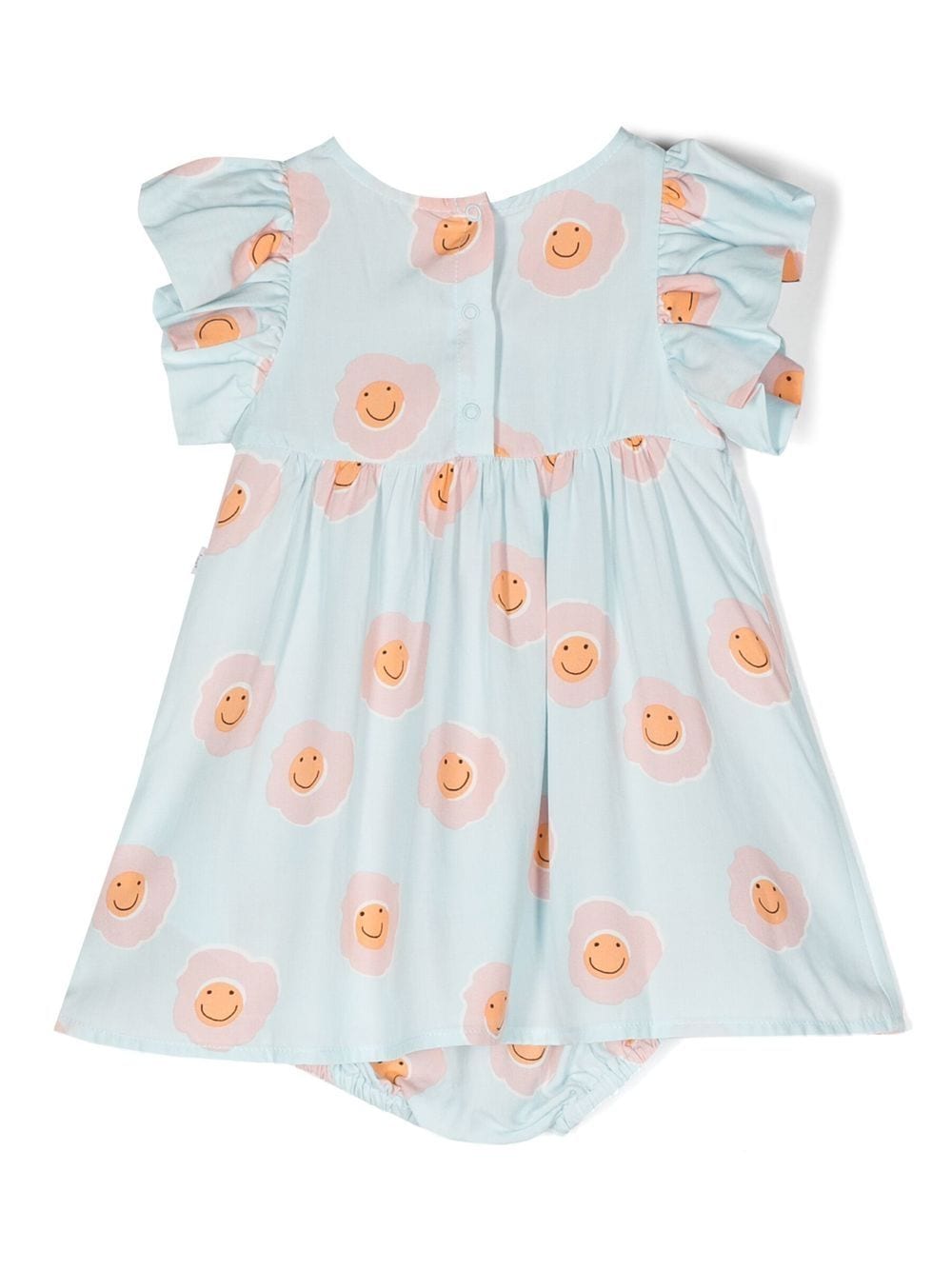 Stella McCartney Kids Midi-jurk met grafische print - Blauw