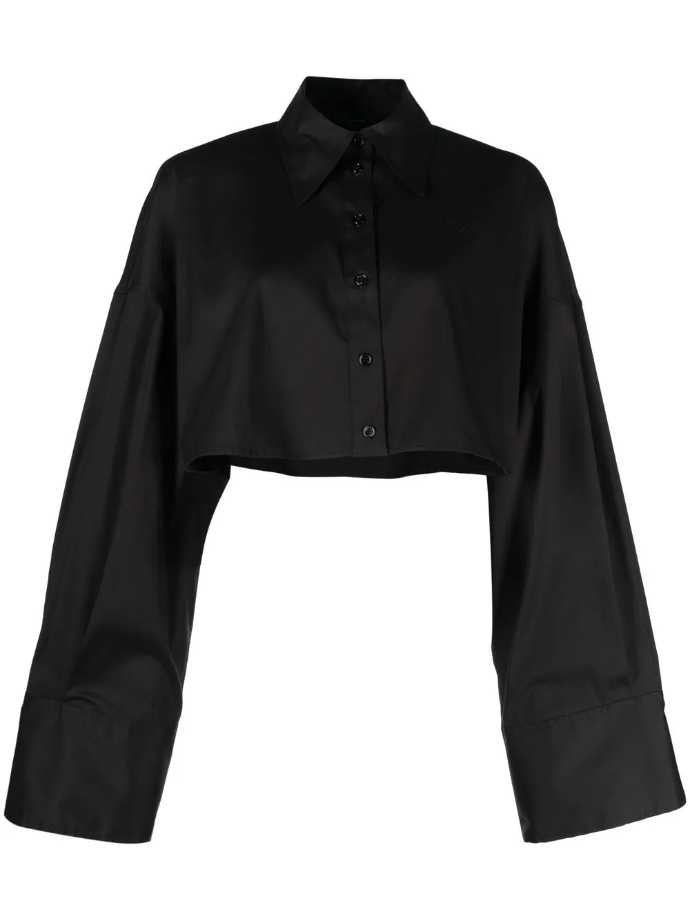 

Blumarine camisa corta manga larga - Negro