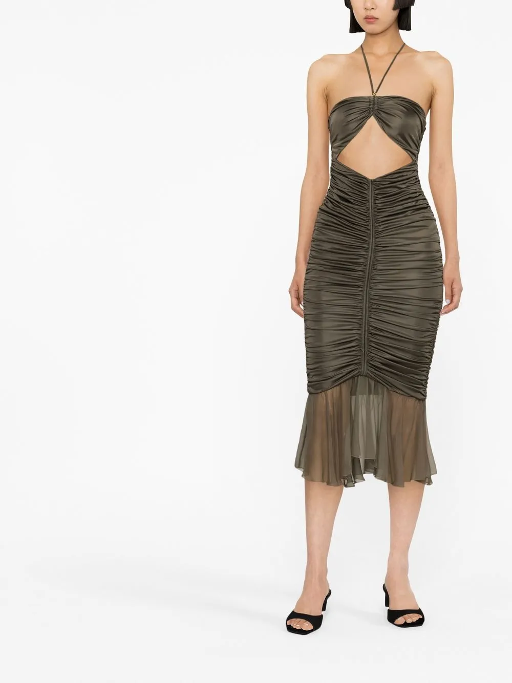 Blumarine Mouwloze jurk - Groen
