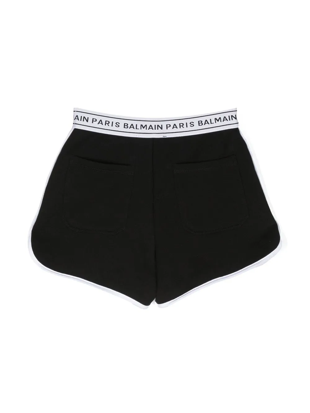 Balmain Kids Shorts met logoprint - Zwart