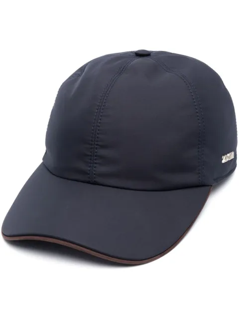 Zegna cotton logo lettering cap