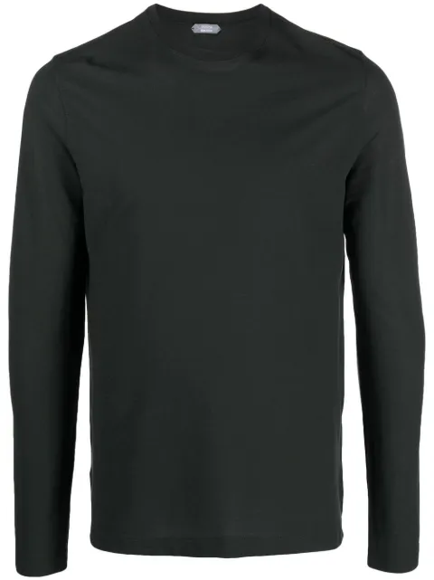 Zanone long-sleeved cotton T-shirt