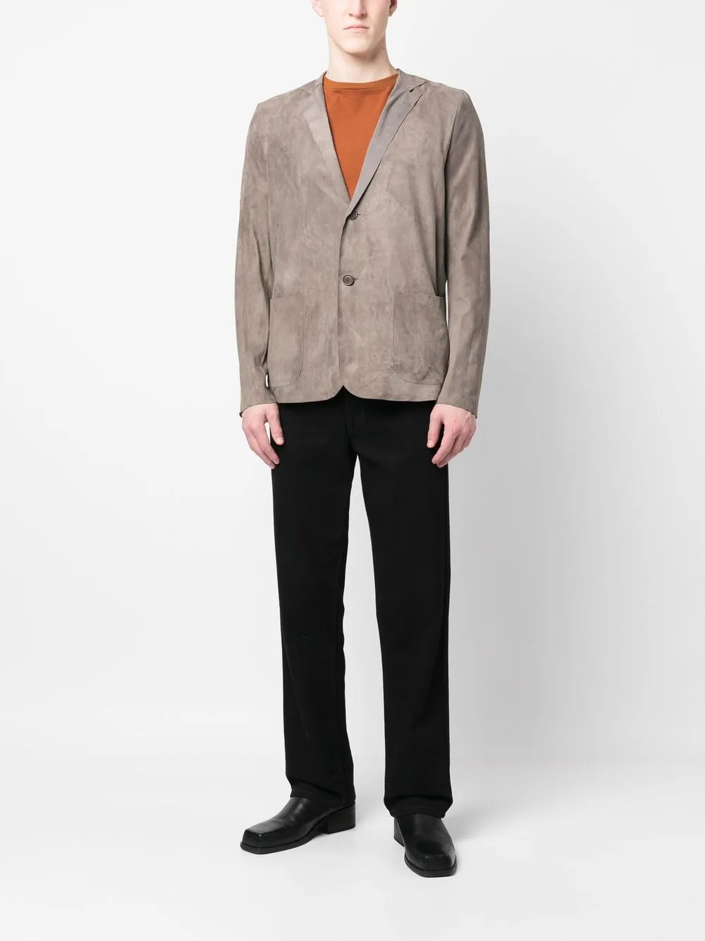 Salvatore Santoro Blazer met enkele rij knopen - Grijs