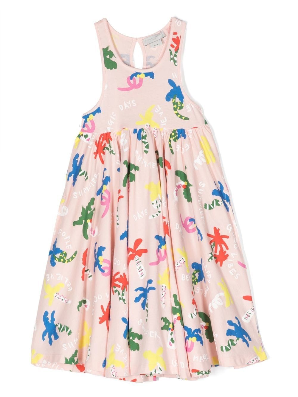 

Stella McCartney Kids graphic-print cotton dress - Pink