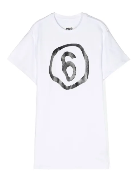 MM6 Maison Margiela Kids logo print T-shirt dress
