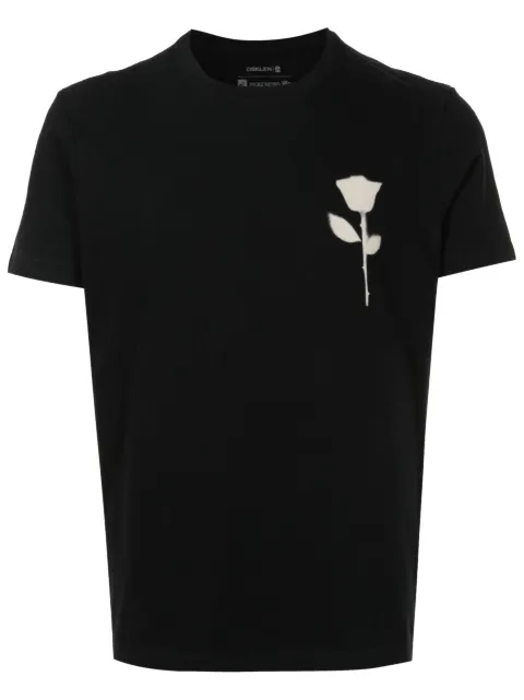 Osklen Camiseta com estampa de rosa