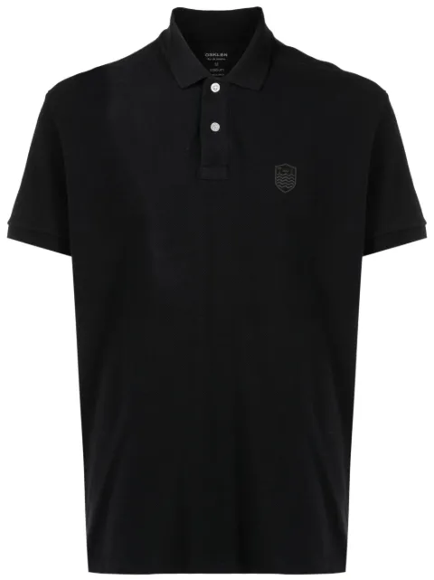 Osklen crest-motif cotton polo shirt 