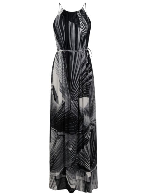 Osklen graphic-print spaghetti-strap maxi dress