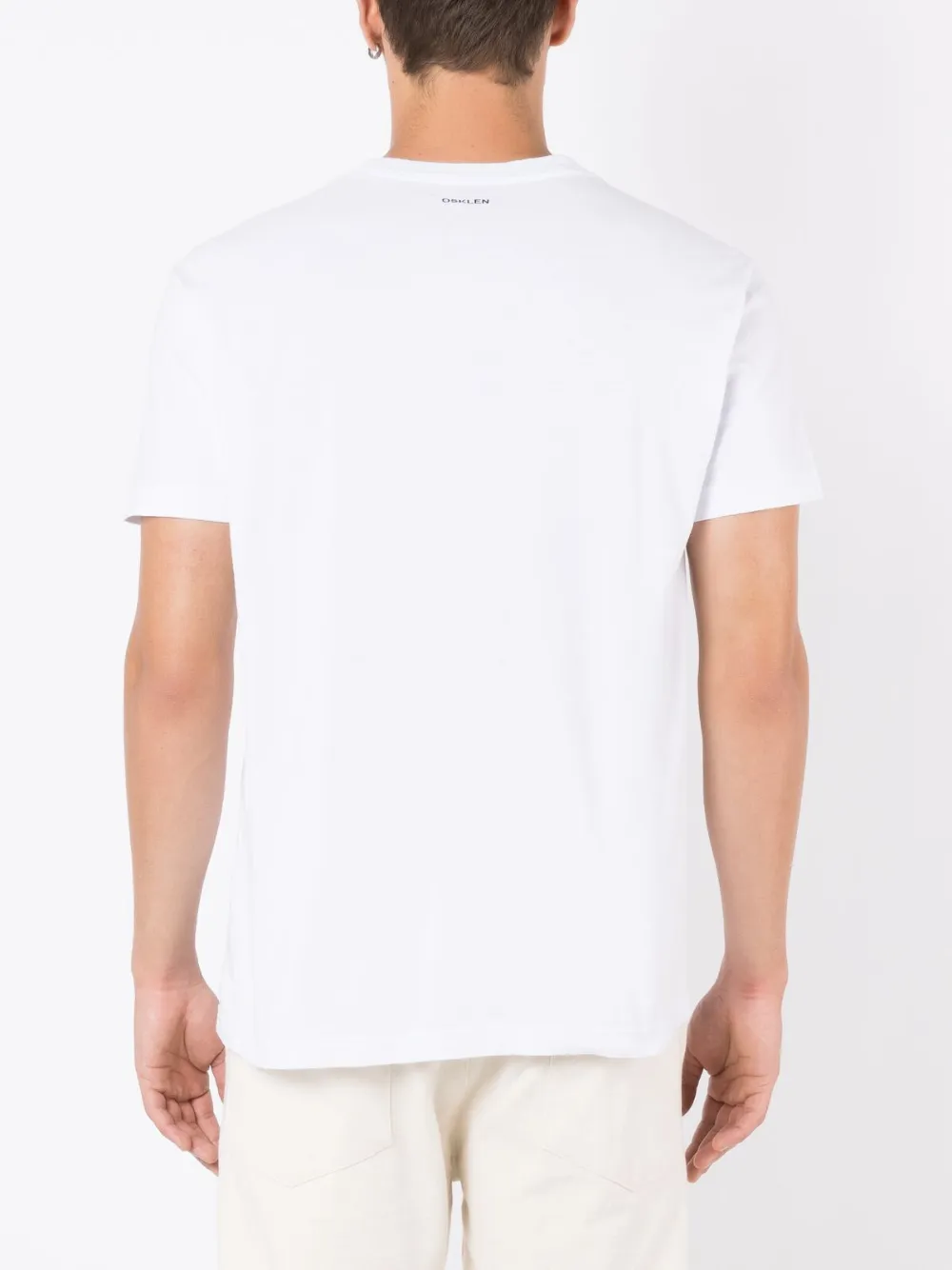 Osklen Stripe-print Cotton T-shirt In White