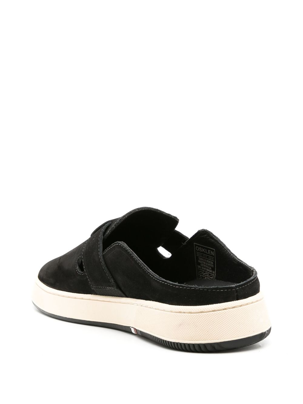 Shop Osklen Side Logo-print Slip-on Sneakers In Black