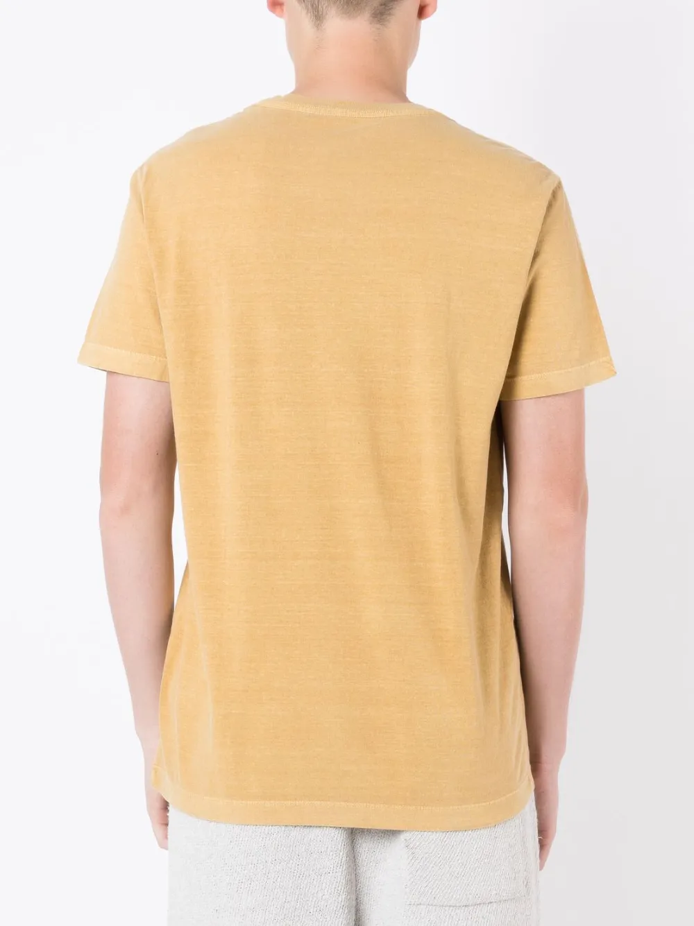 Osklen Palm-tree Print T-shirt In Yellow