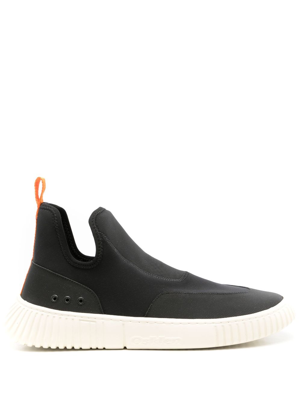 Osklen Contrasting Pull-tab High-top Sneakers In Black