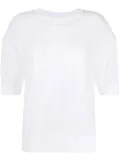 Fabiana Filippi semi-sheer knitted T-shirt - White