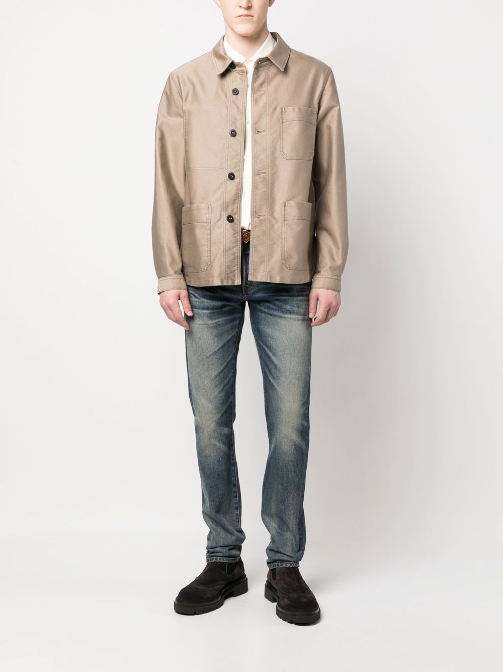 TOM FORD Katoenen shirtjack - Groen