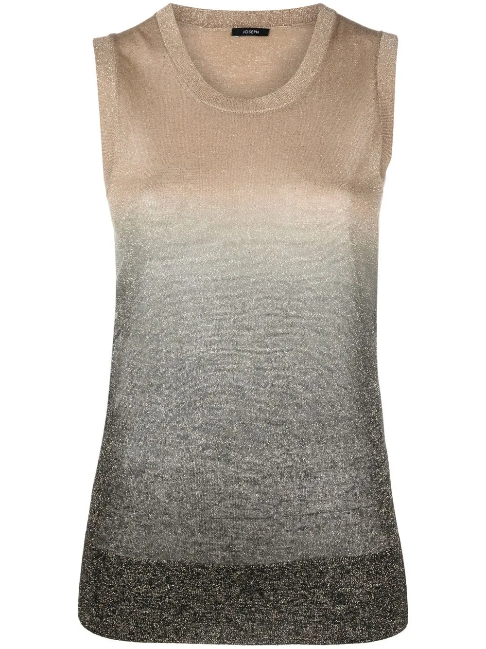 

JOSEPH gradient-effect round neck vest - Gold