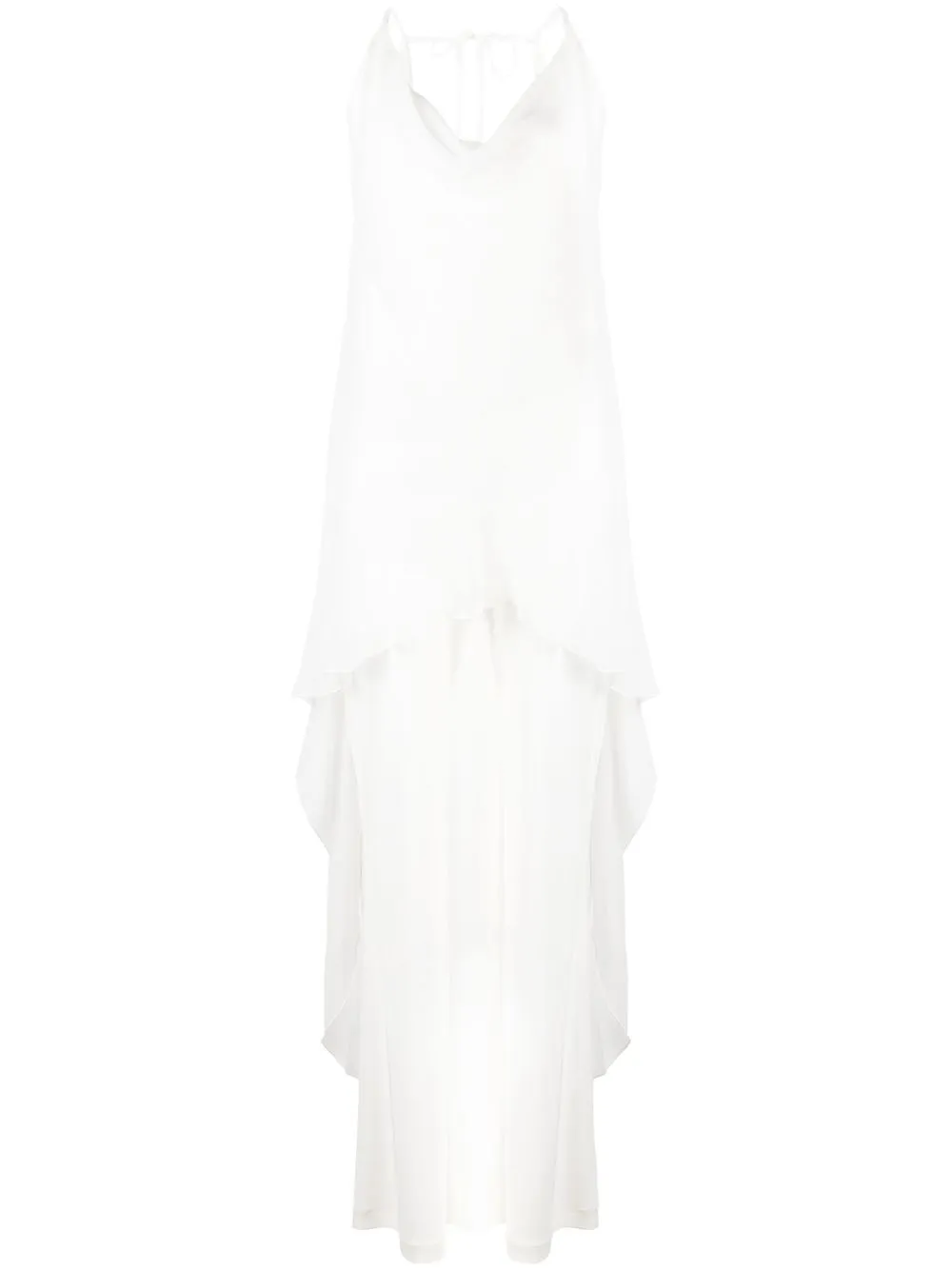 

Alberta Ferretti high-low layered jumpsuit - White