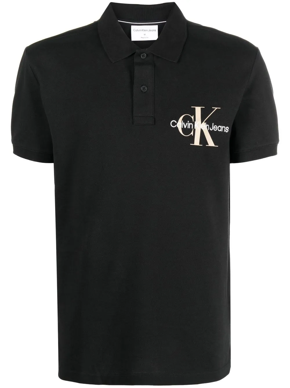 

Calvin Klein logo-print polo shirt - Black
