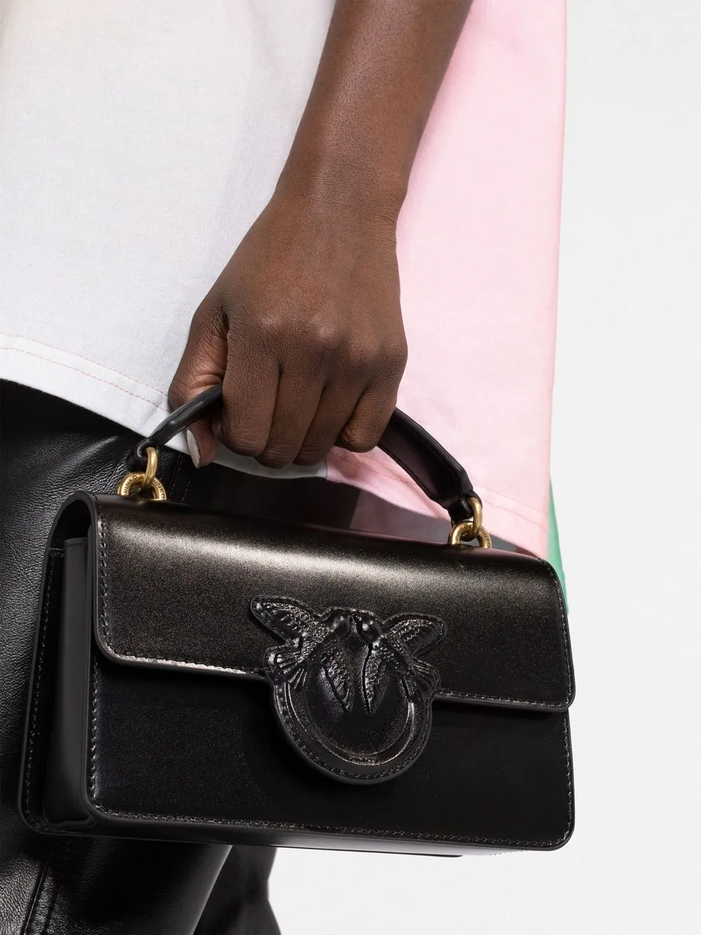 Pinko Classic Love Crossbody Bag In 黑色 ModeSens