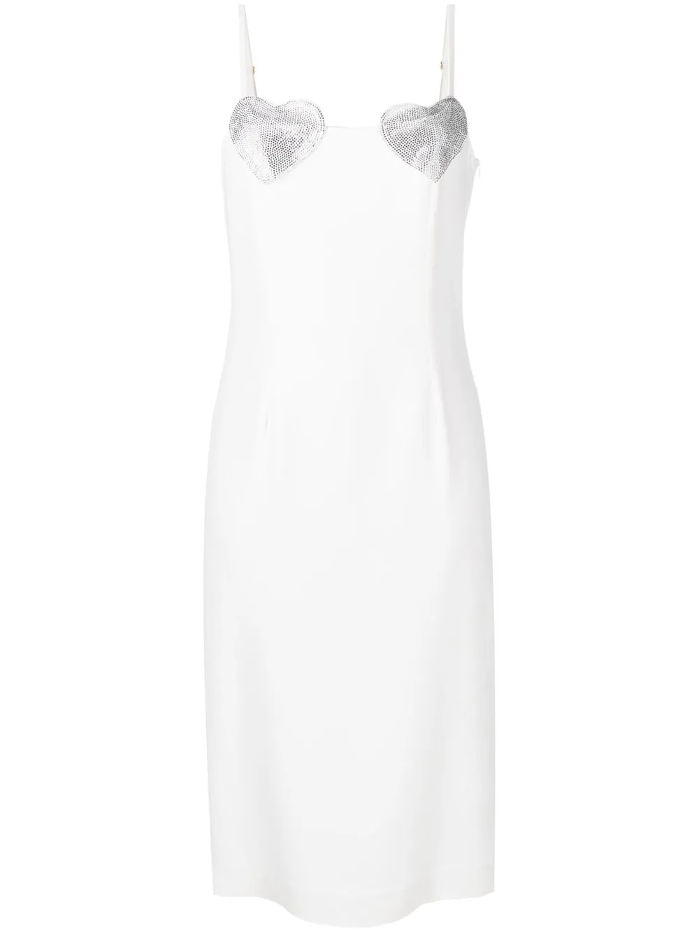 

Blumarine heart sequin midi dress - White