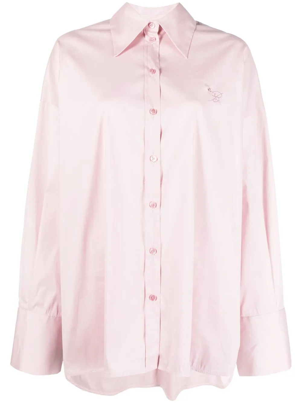 

Blumarine longline long sleeve shirt - Pink