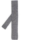 Brunello Cucinelli chunky knitted tie - Grey