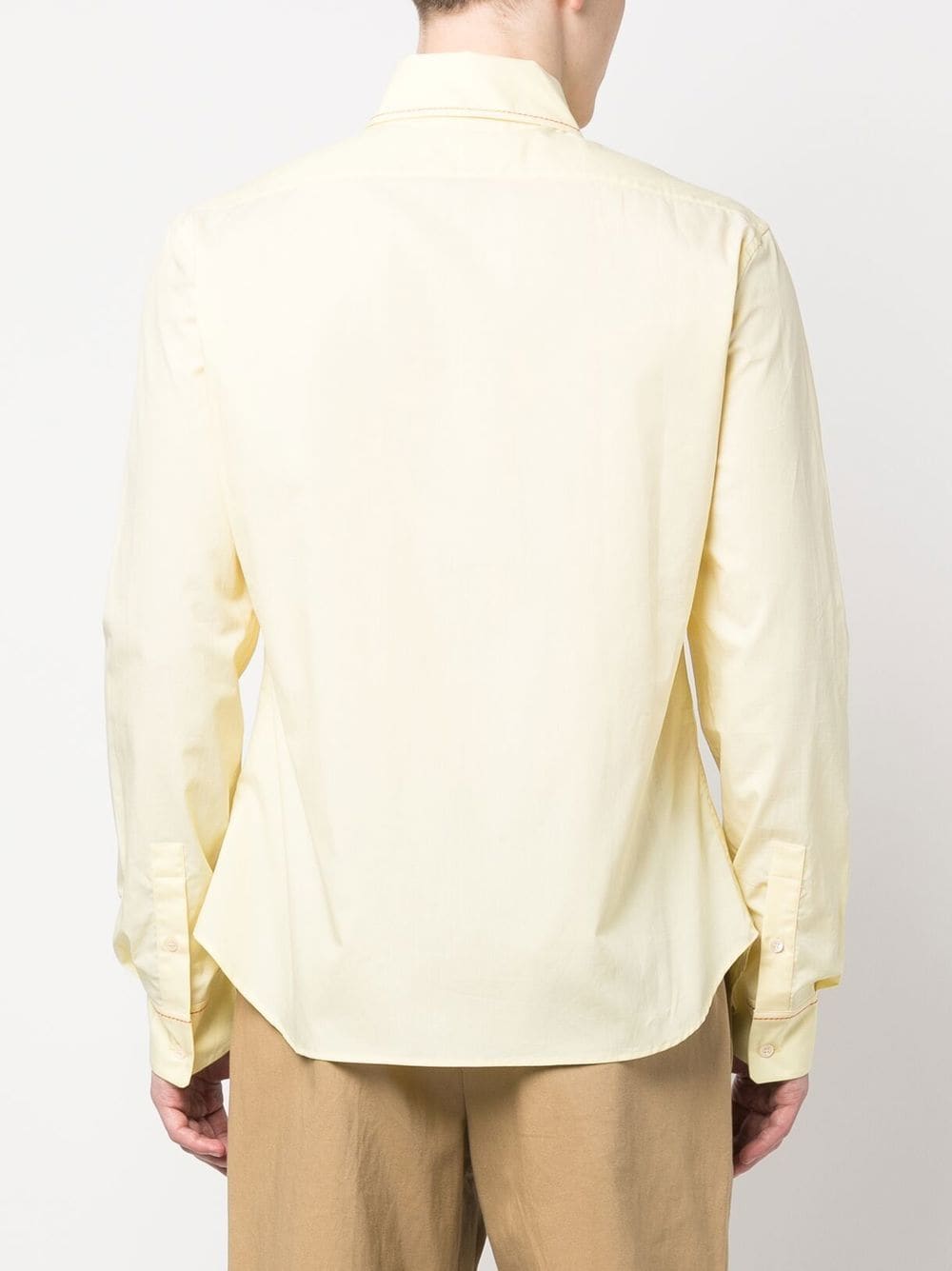 Shop Marni Cotton Long-sleeve Shirt In Yellow