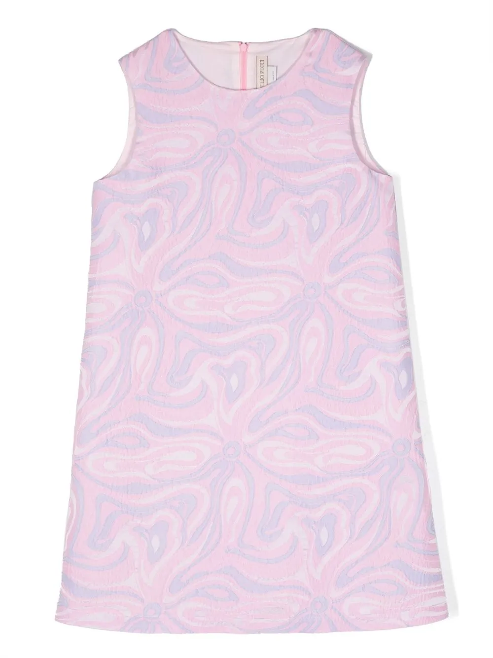 

PUCCI Junior all-over swirl-print dress - Pink