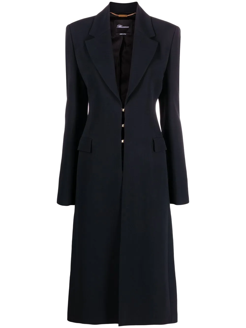 

Blumarine button-front single-breasted coat - Black