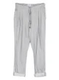 Brunello Cucinelli Kids pleat detail linen/flax trousers - Grey