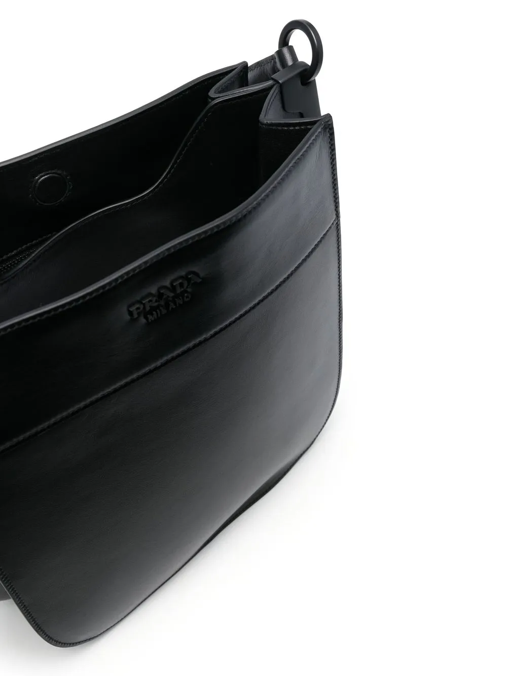 Prada Leather embossedlogo Crossbody Bag Farfetch