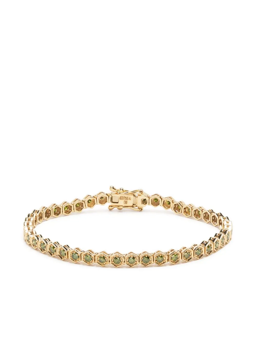 

Kolours pulsera Hexagon en oro amarillo de 18kt con diamante - Dorado