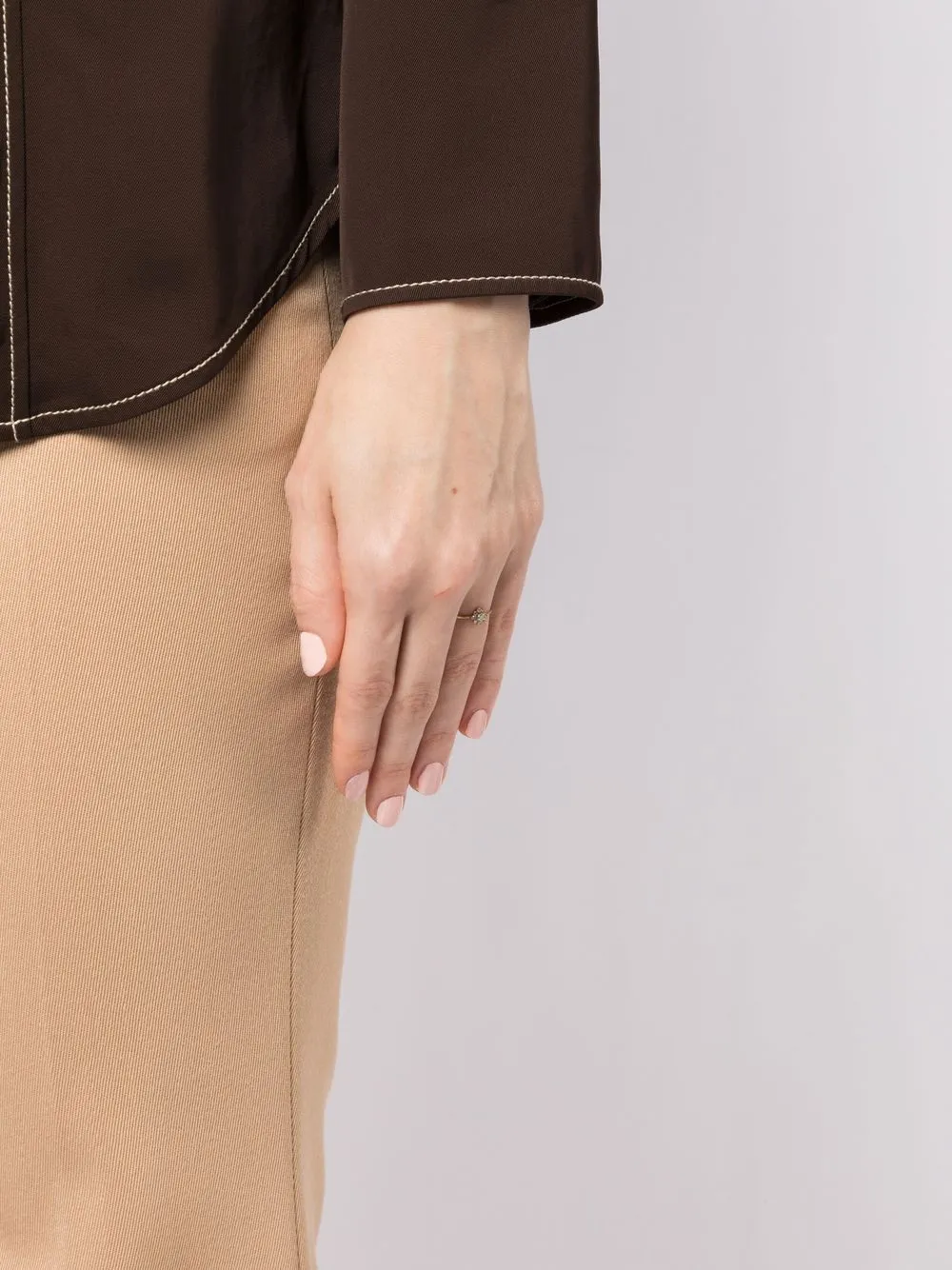 Noguchi خاتم 'فلاور' ذهب أصفر عيار 14 مرصع بألماس | Image 2