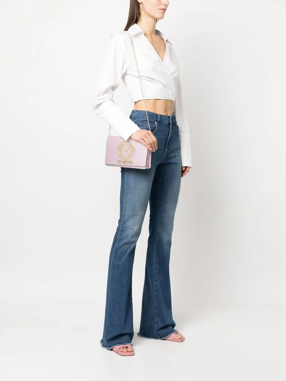 Love Moschino Crossbodytas van imitatieleer - Roze