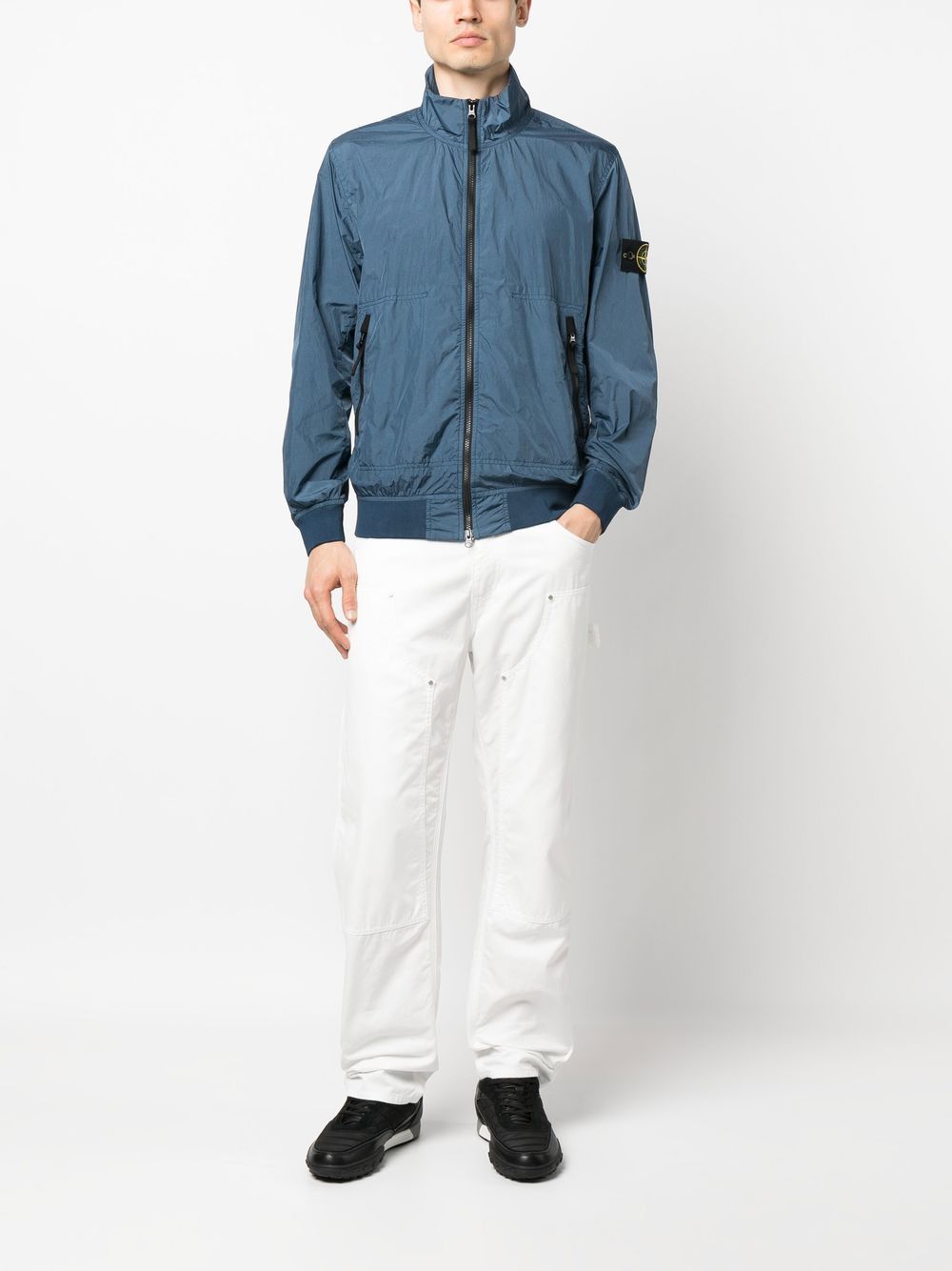 Stone Island Jack met Compass-patch - Blauw