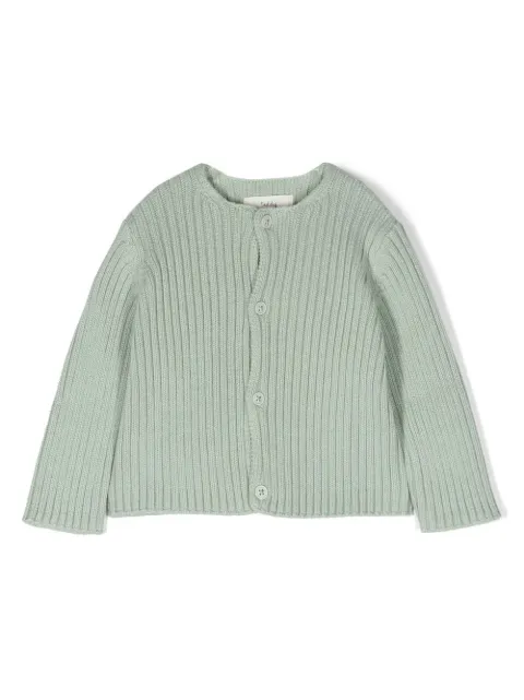 TEDDY & MINOU rib-knit cotton cardigan