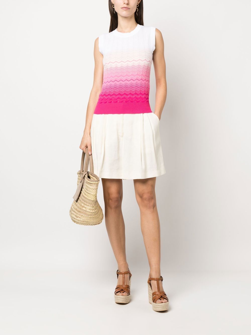 Missoni Hemd met ombré-effect - Wit