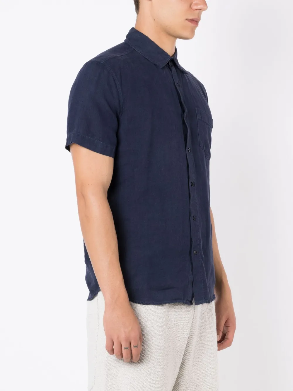 Osklen Short-sleeved Pocket Shirt In Blue