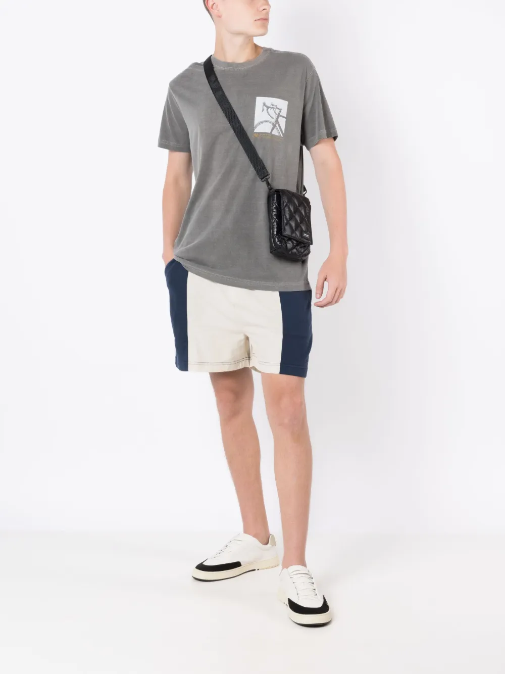 Osklen T-shirt met logoprint - Grijs