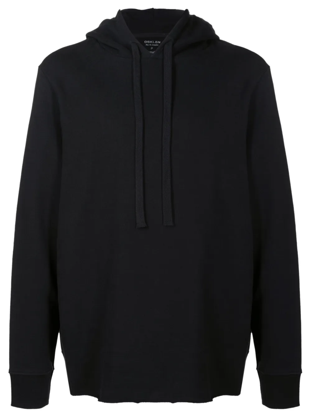 Osklen logo-print cotton hoodie | Black | Image 1