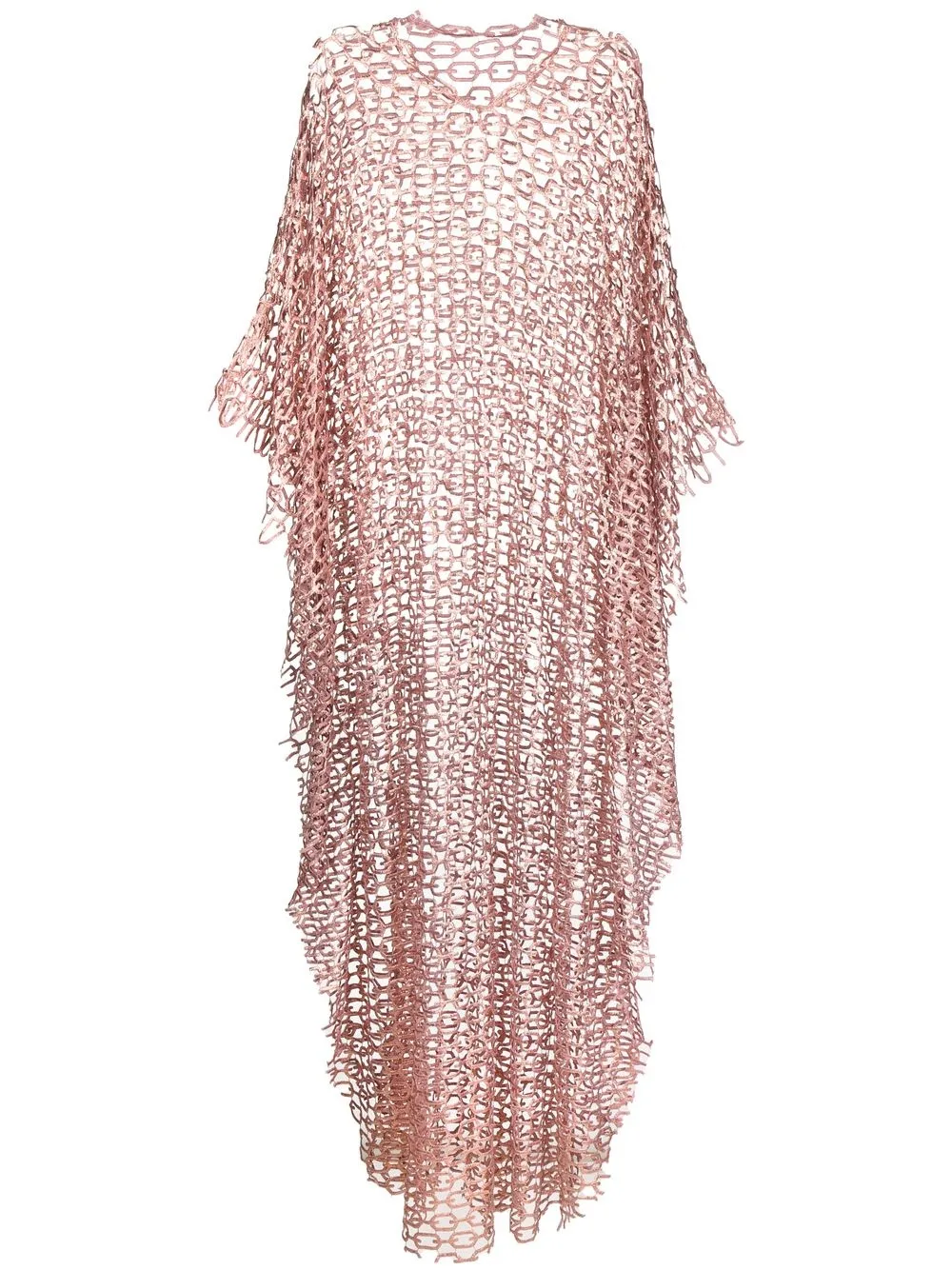 

SHATHA ESSA Sierra open-knit maxi dress - Pink