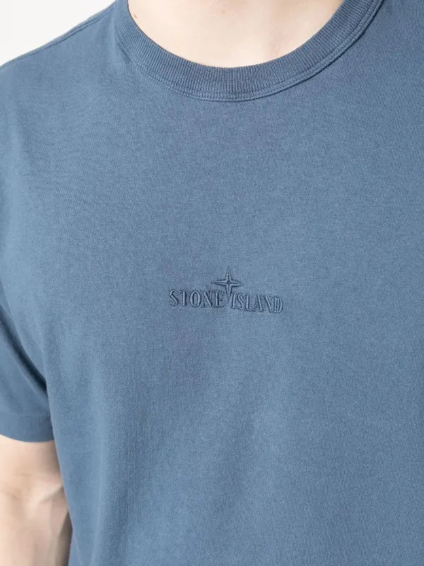 Stone Island logo-embroidered T-shirt - Farfetch