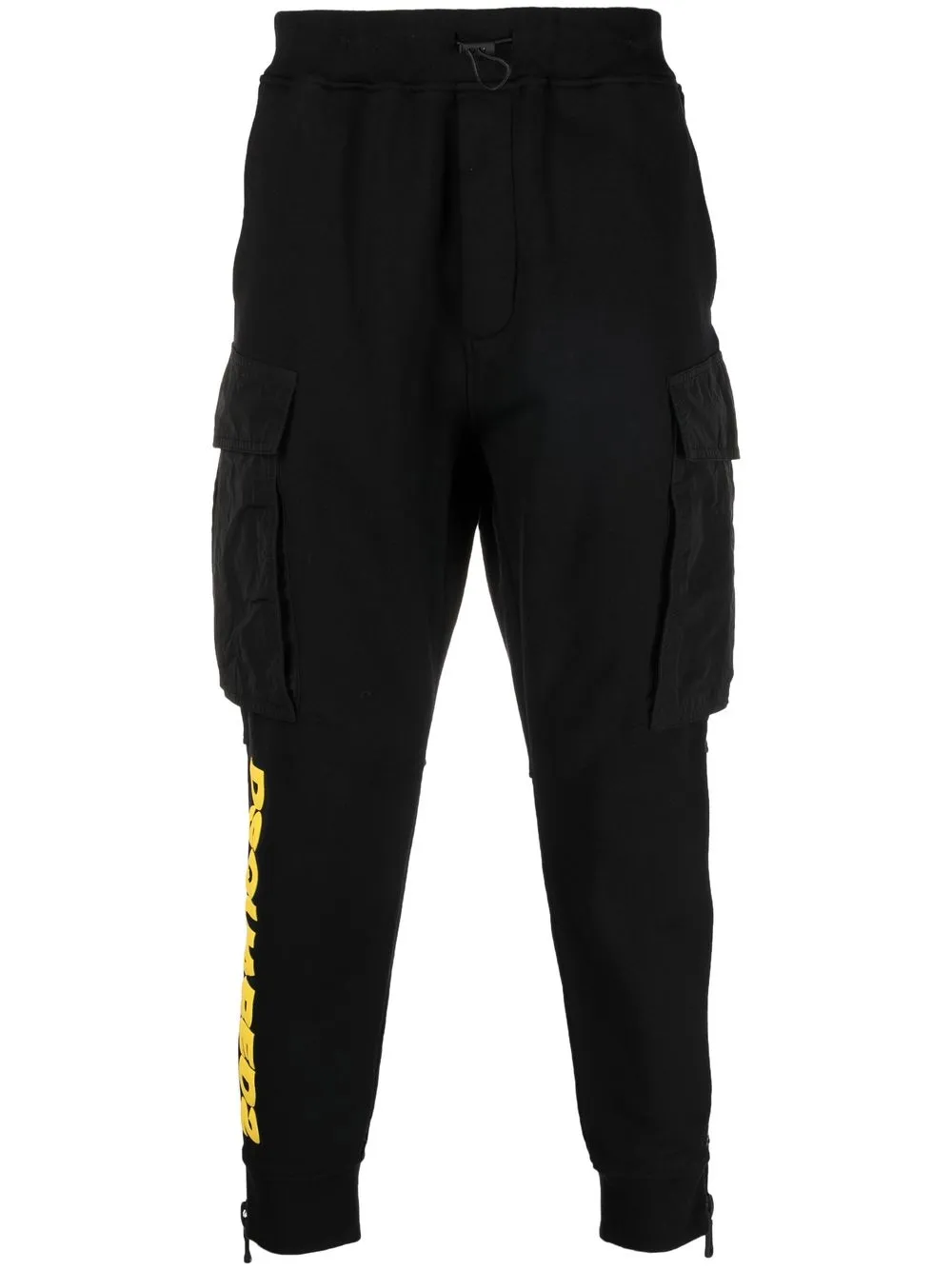 

Dsquared2 logo-print cargo trousers - Black