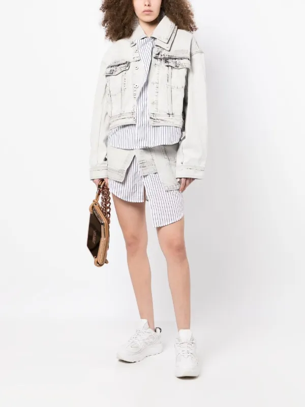 Feng Chen Wang デニムジャケット | グレー | FARFETCH JP Feng Chen Wang デニムジャケット | グレー | FARFETCH JP