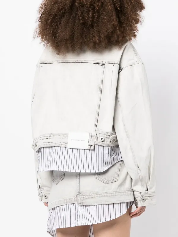 Feng Chen Wang デニムジャケット | グレー | FARFETCH JP Feng Chen Wang デニムジャケット | グレー | FARFETCH JP